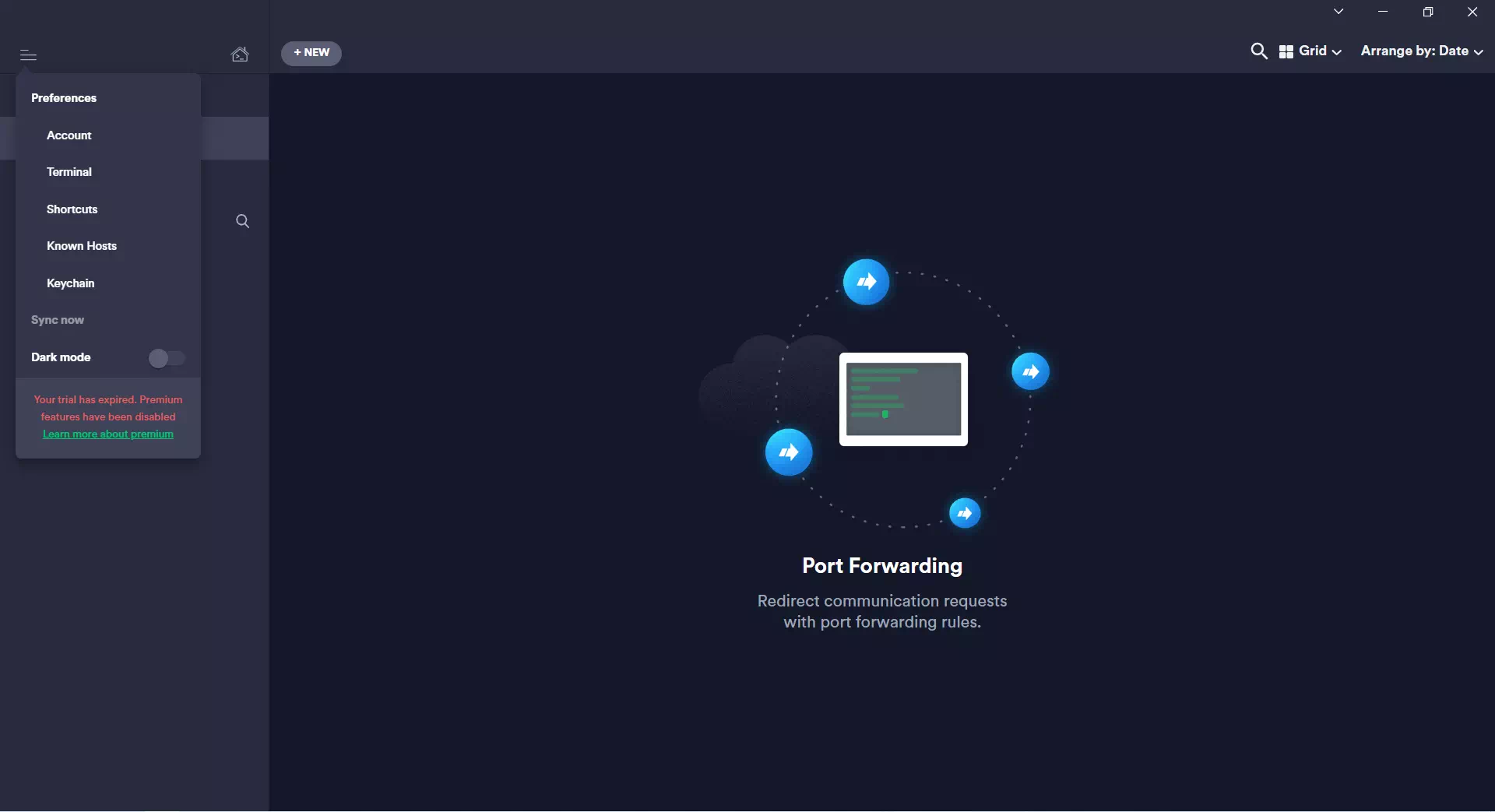 设置界面 Termius for Windows使用教程